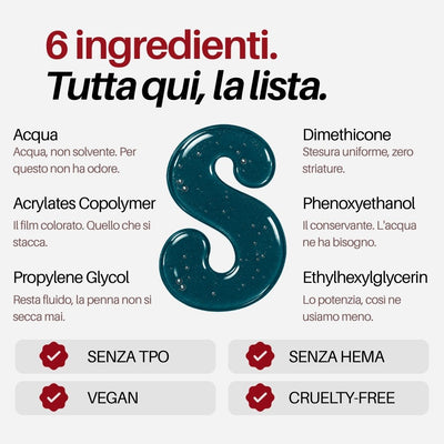 Abyss Nail Pen : 6 ingredienti, tutta qui la lista