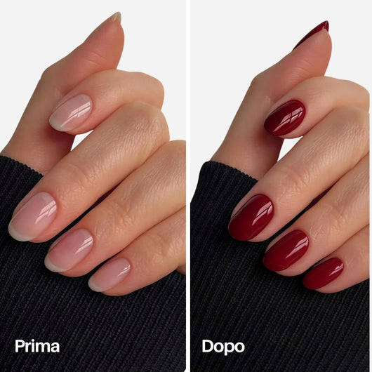 Cherry Nail Pen : prima / dopo sulle unghie