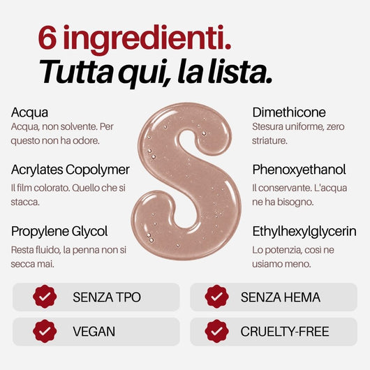 Cloud Nail Pen : 6 ingredienti, tutta qui la lista