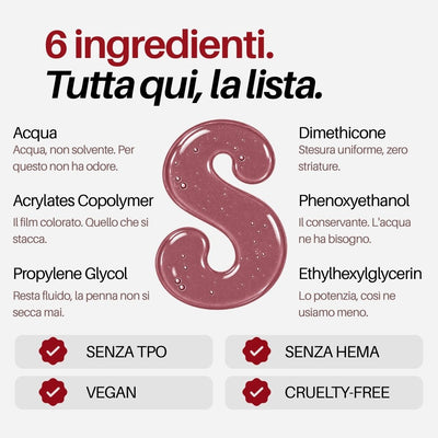 Pinky Nail Pen : 6 ingredienti, tutta qui la lista