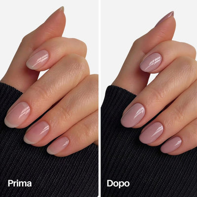 Rosaline Nail Pen : prima / dopo sulle unghie